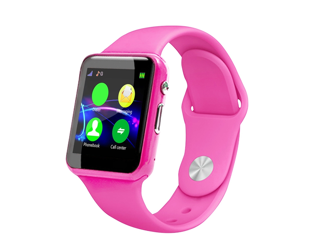 Reloj infantil rosa U10 con función de llamada y antipérdida EOOCOO
