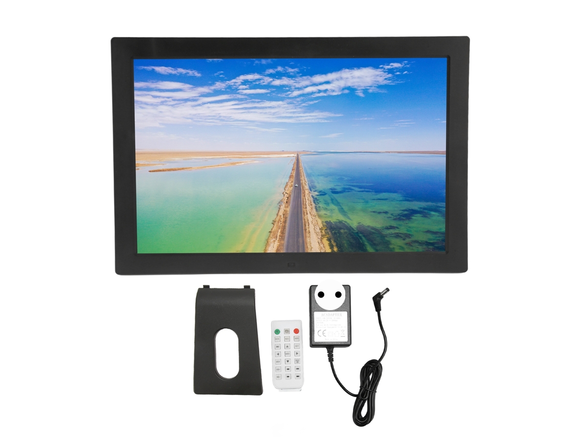 Marco de fotos digital (pantalla IPS de 17 pulgadas, compatible con vídeo y audio)