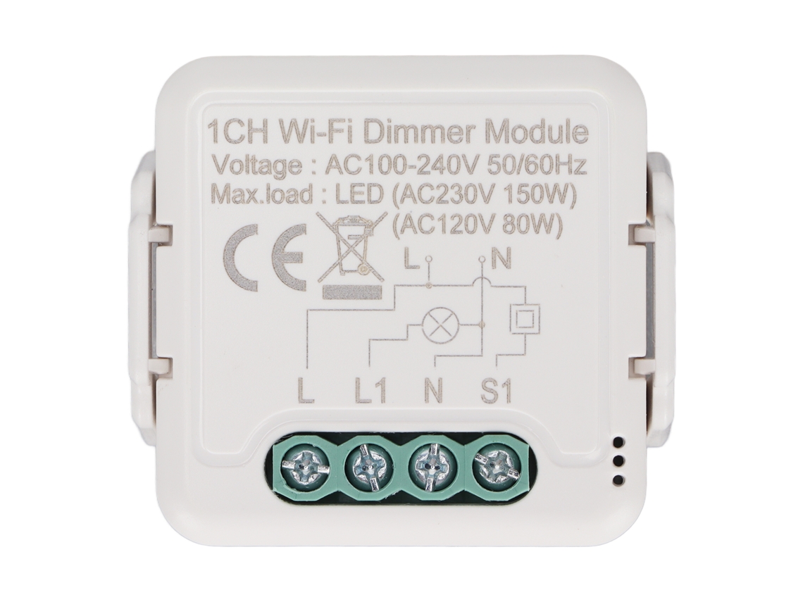 Módulo regulador de intensidad inteligente Wifi (control por aplicación, compatible con Google Wifi)
