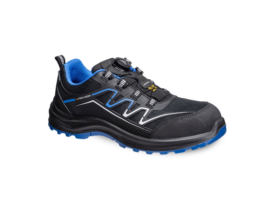 Zapatillas Deportivas Ecológicas De Seguridad S1ps Esd Sr Fo Negro Azul / 47