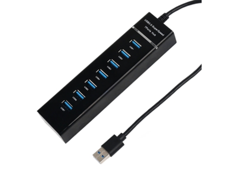 Hub De 7 Puertos Usb 3.0 Cable De Extensión De Adaptador Múltiple De Alta Velocidad Pc Portátil VENISYMLIS