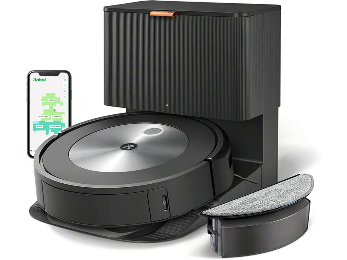 Aspiradora Robot IROBOT Roomba Combo J5+ MAX (2-em-1 - Grafite)