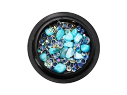 Caja De Arte De Uñas Con Diamantes De Diamante Acrílicos Diy Herramienta De Manicura Colorida 04