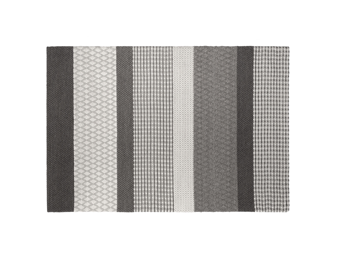 Alfombra de pelo corto BELIANI Akkaya de Lana Gris 160x220