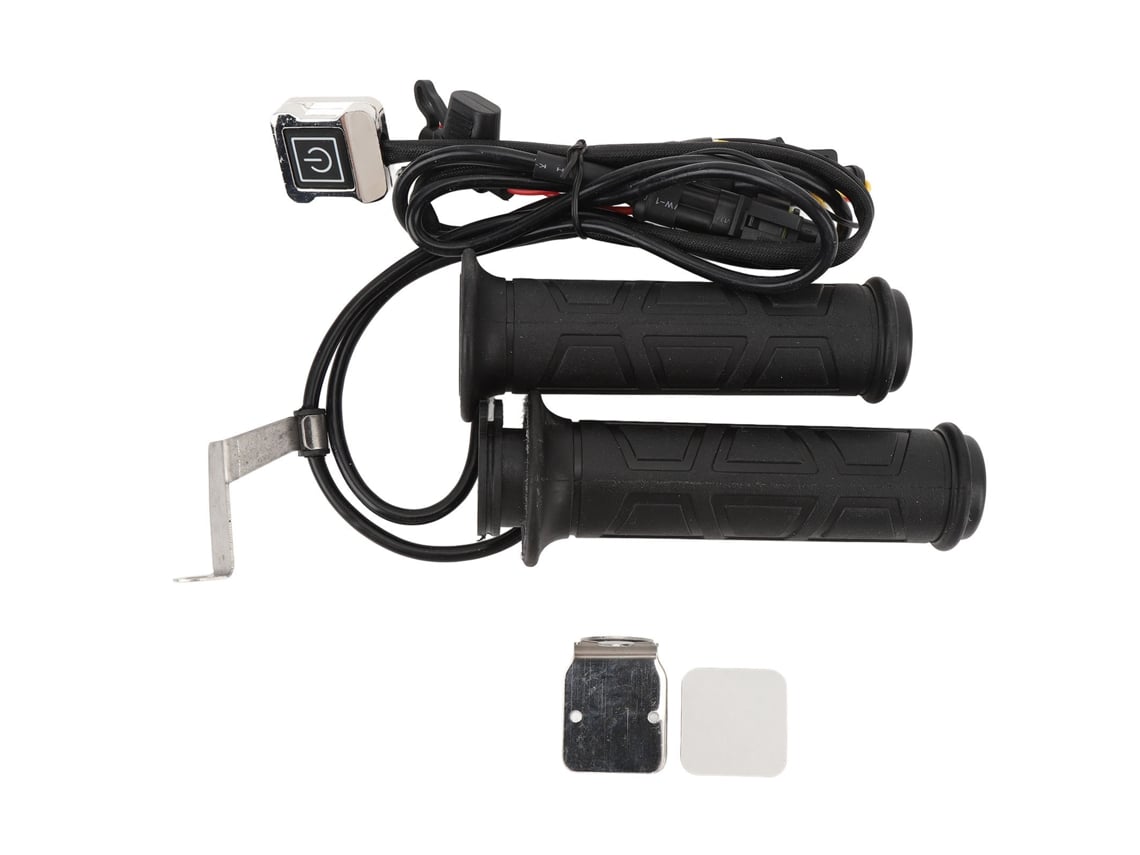 Puños calefactables para motocicleta, 12V, ajustables en 3 niveles, universales para manillares de 22 mm.
