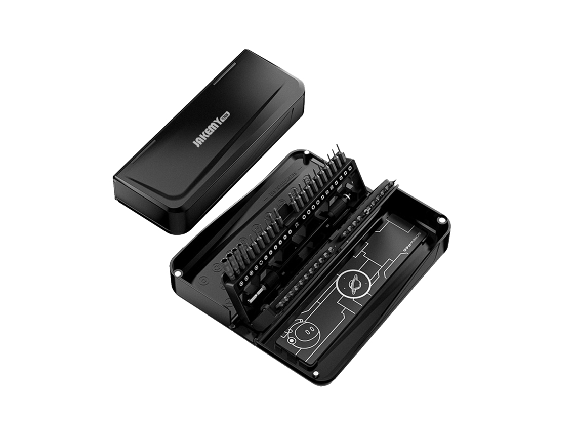 Juego de tornillos y dados de precisión multifuncionales Jakemy de 47 piezas para reparación de aparatos electrónicos domésticos