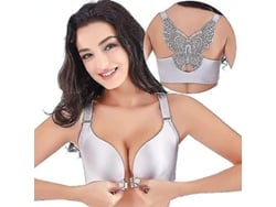 2026-sujetador Comfort Rose, Diseño Floral T-back, Cierre Frontal, Sin Alambre, Confort Y Apoyo Para Mujer