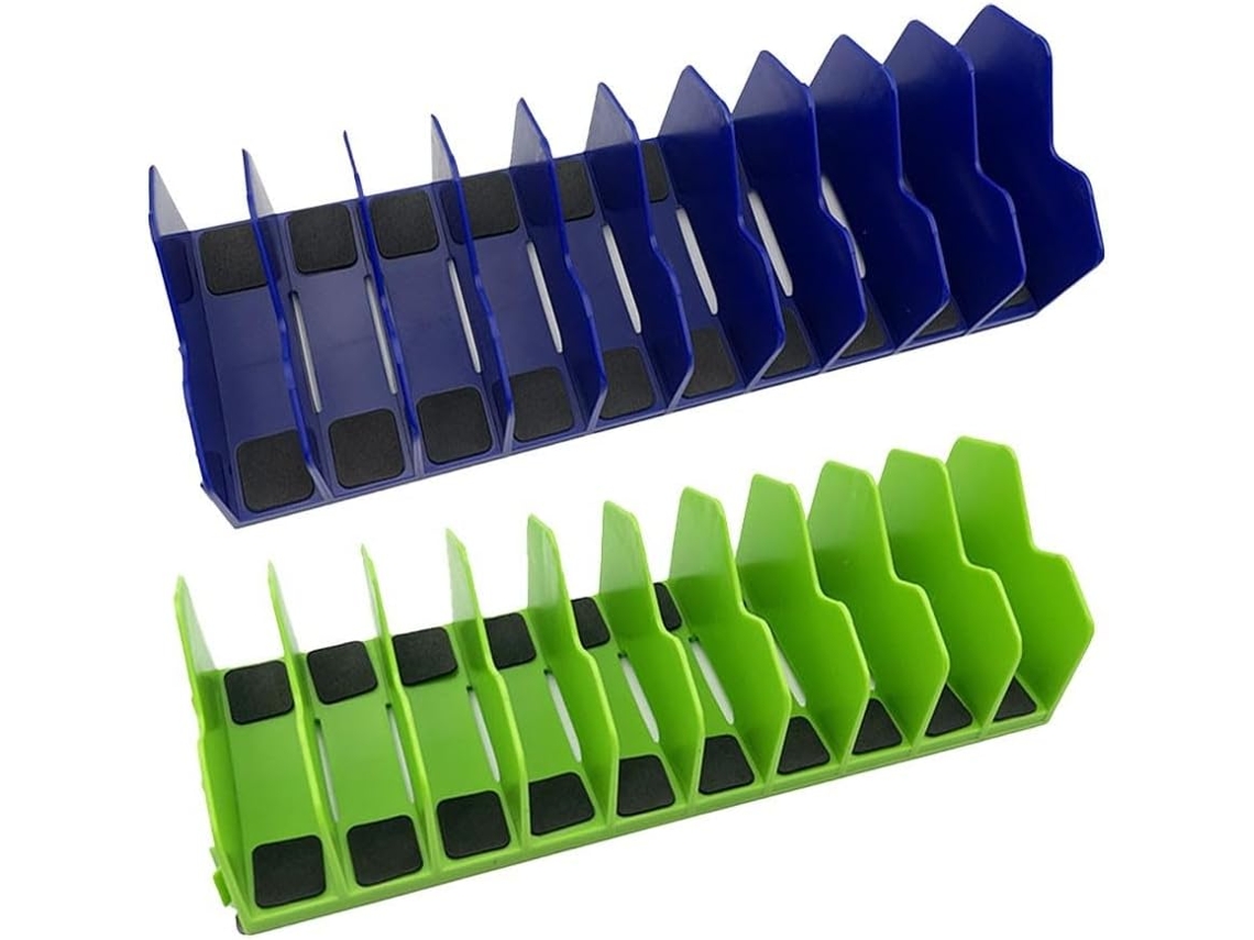 2 10 Herramientas, Juego De Herramientas De Organizadores De Clips Con Ranuras Y Base En