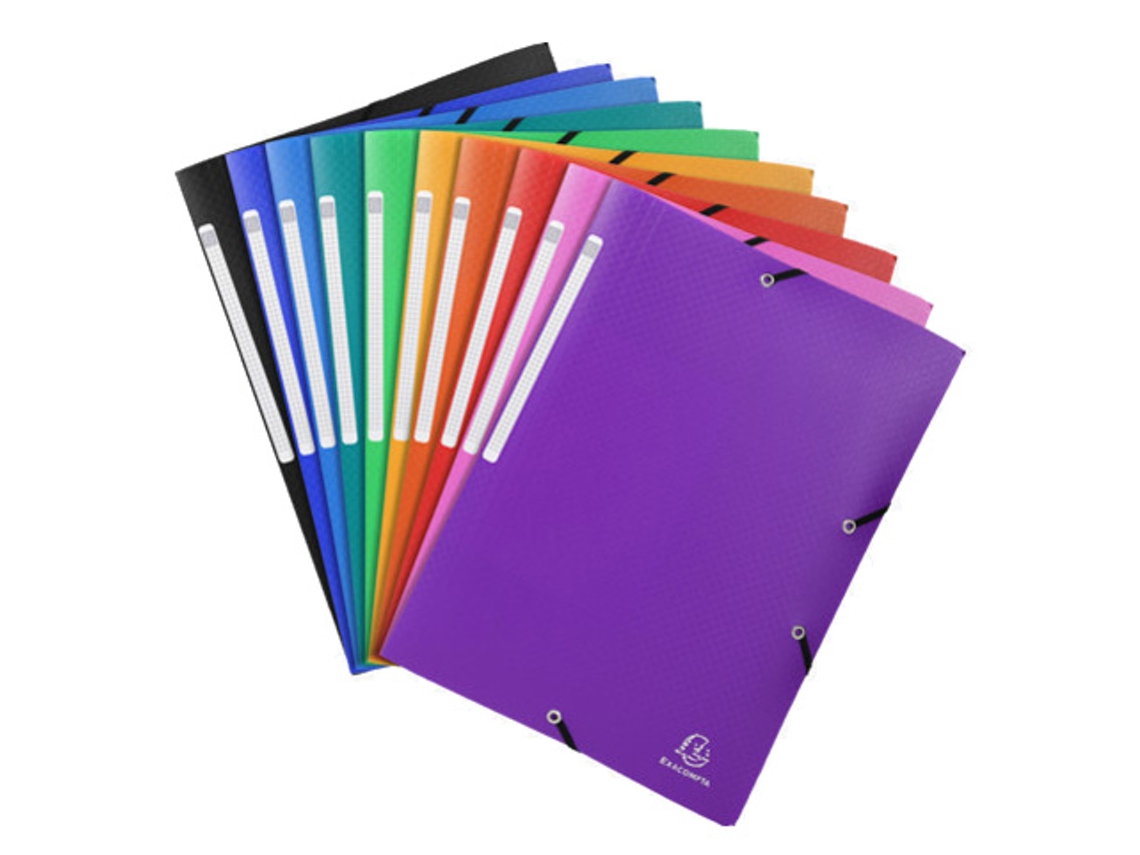Carpeta de Esquina EXACOMPTA Din A4 Pp Azul Claro