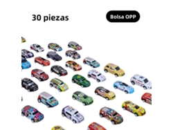 Coches de juguete de aleación de cobre, planeadores de fricción inercial para niños (30 piezas)