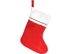 Bolsas Colgantes Con Forma De Calcetines Navideños, Decoración Navideña, Calcetines Navideños Altos De Fieltro Rojo De 38 Cm (12 Unidades)
