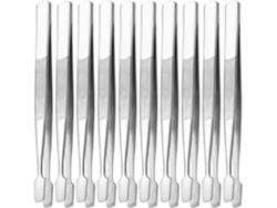 Lot De 10 Pinces A Épiler En Acero Inoxidable, Bec Plat Ergonómico, Accessoires Précis Pour
