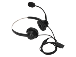 Fone De Ouvido Binaural Para Atendimento Ao Cliente H360d-qd Com Microfone Redução De Ruído Compatível Beien
