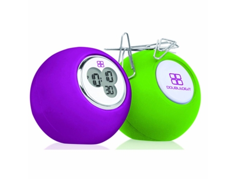 Reloj Digital de Sobremesa DOUBLEDIGIT DESKY LIGHT GREEN/PURPLE