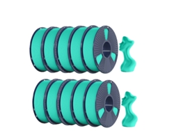 Filamento 3D, textura mate, impresión de alta velocidad, Hsmpetg verde menta OEM