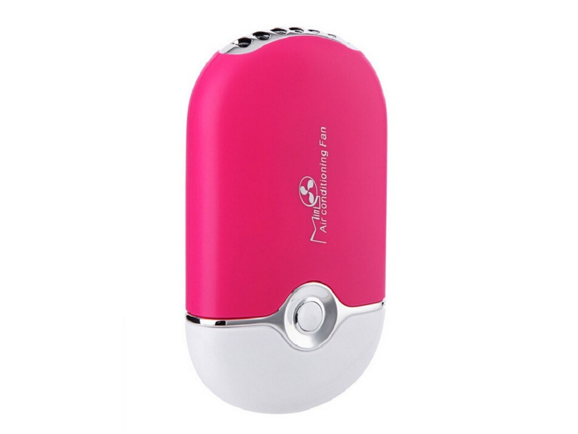 Secador de pestañas eléctrico con ventilador, recargable por USB, mini portátil, sin aspas, para extensiones de pestañas rojas.