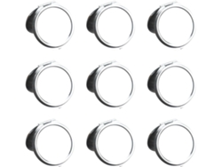Miroir Cosmétique Compacto Rond Double Face En Verre, De Maquillage Portátil Pliable Para Paquet À...