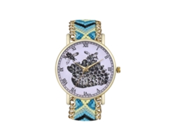 Reloj De Pulsera De Cuarzo Con Correa De Lana Sencilla, Estilo Casual Y Moderno T13-fg(9)