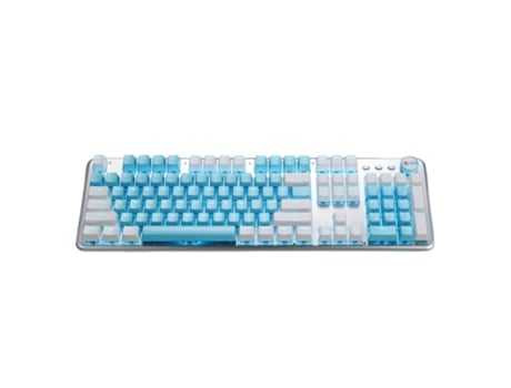 Teclado mecánico Estructura de tecla suspendida Contraste ergonómico Color Luminoso Sin demora Teclado de computadora Plug and Play para oficina - ...