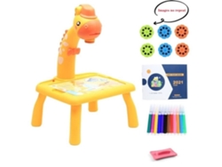 Grf Tablero de Dibujo Amarillo 6 Diapositivas Mini Proyector Led para Arte Infantil Mesa de Dibujo Tablero de Pintura Oficina pequeña YWEI