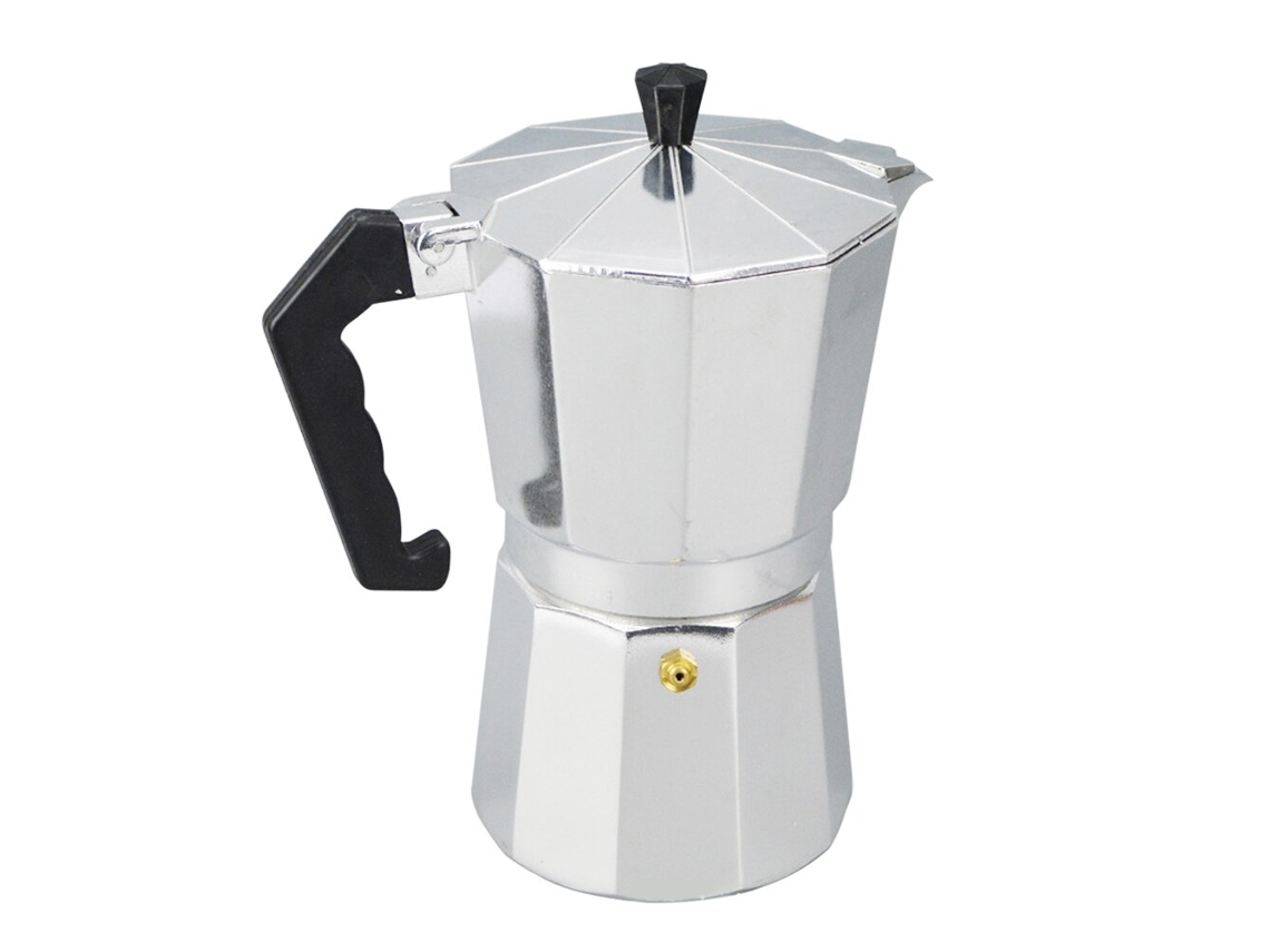 Estufa Top Moka Pot Aluminio Café Italiano Herramientas de preparación de café Espresso Mochaccino Maker 12 taza de copares | Cafeteras