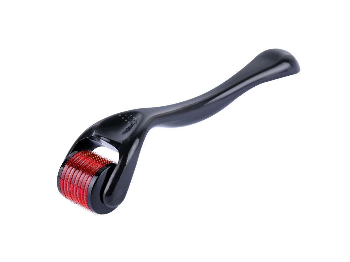 Rodillo de microagujas Yuysan de 0,5 mm para rostro y cuerpo, cuidado estético de la piel, rojo.