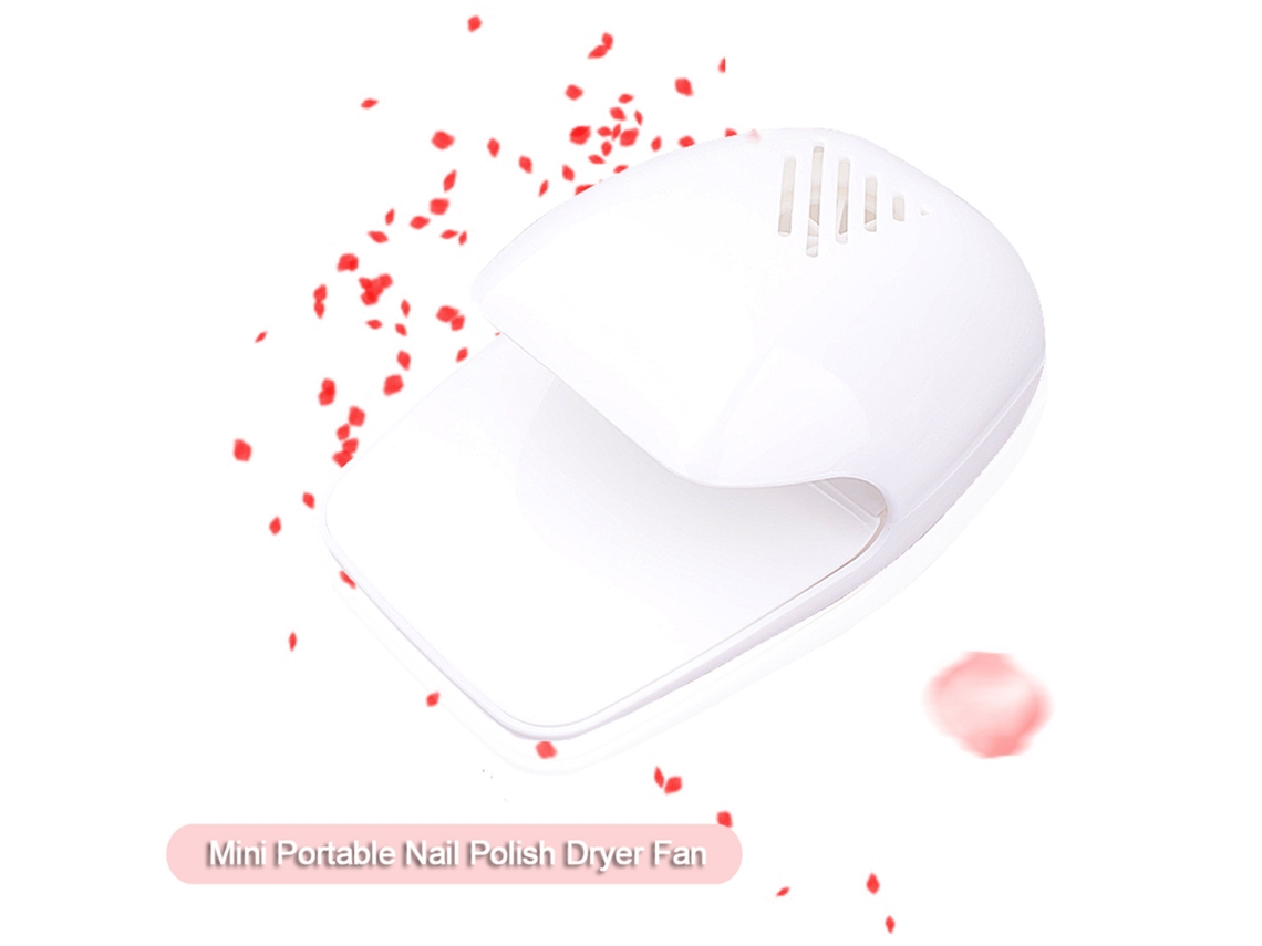 Mini ventilador secador de esmalte de uñas portátil, herramienta de arte