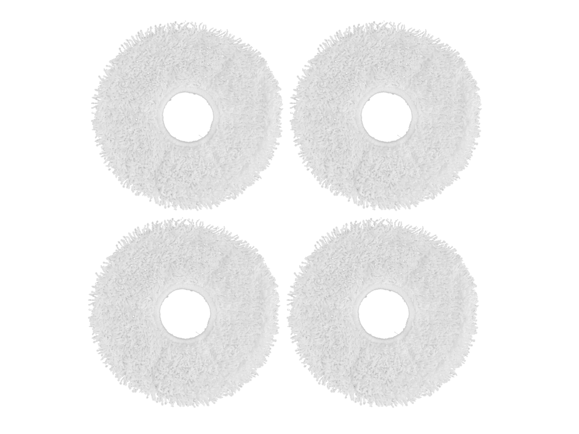 4 Paños De Limpieza De Fibra Para Aspiradora Robot Deebot X1 (almohadilla De Mopa De Repuesto)