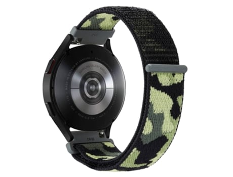 Correa de nailon ajustable para Samsung Galaxy Watch 5 40mm/44mm/Watch 5 Pro 45mm - verde intenso