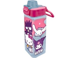 Botella de agua cuadrada de Hello Kitty en PP, 500 ml.