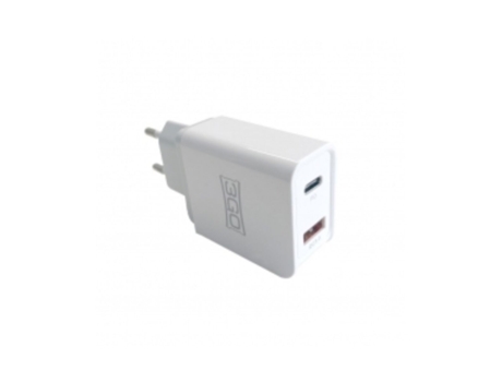 Cargador de Pared 3GO ALMUSBCQC3 Blanco