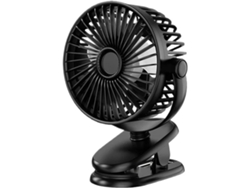 Mini Ventilador De Escritorio Usb Con Clip Rotación 360° 2 Velocidades Aire Acondicionado Silencioso Para