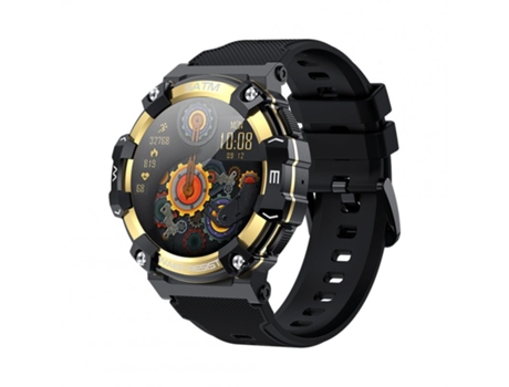 Smartwatch Pg666 C21 Monitor de presión arterial de frecuencia cardíaca Llamada Bluetooth Deportes al aire libre Dorado