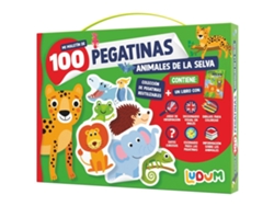 Maletín 100 Pegatinas Animales de La Selva LUDUM