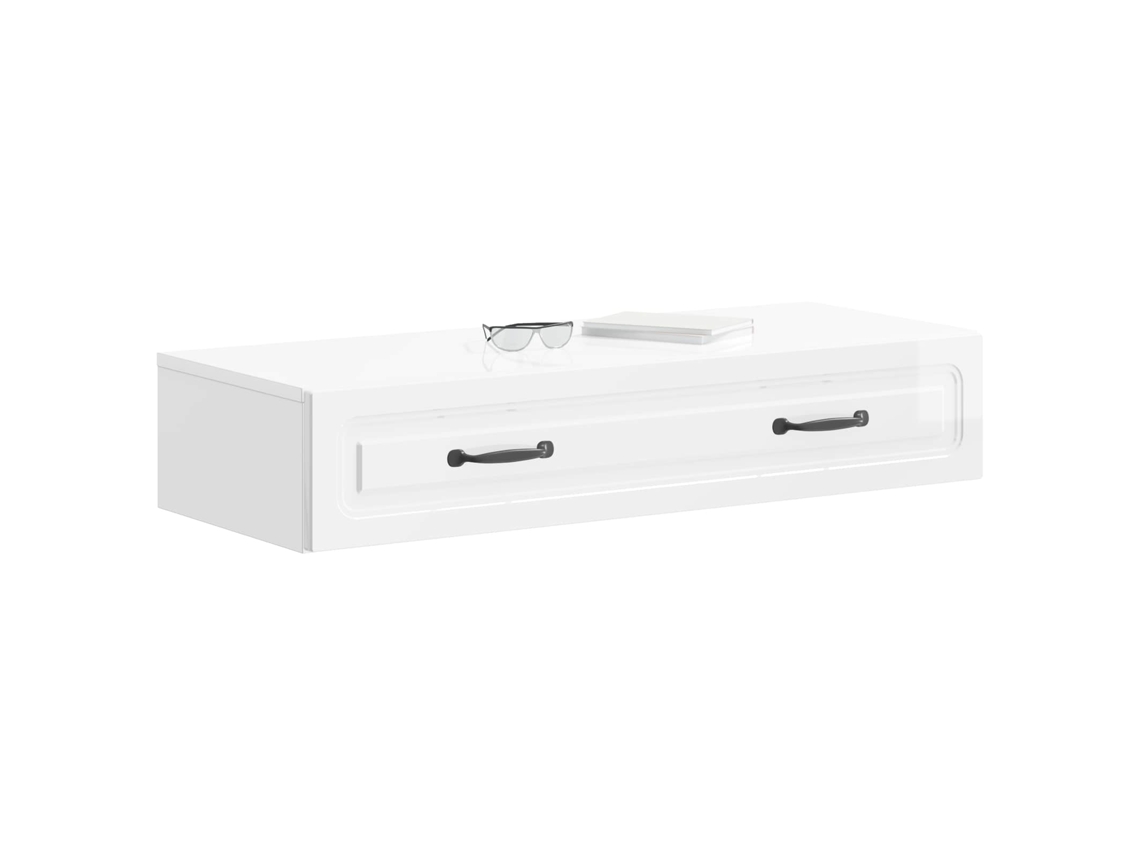 Maison Exclusive - Mesa Lateral Montada En La Pared Brillante 87,5 X 34,5 X 17 Cm