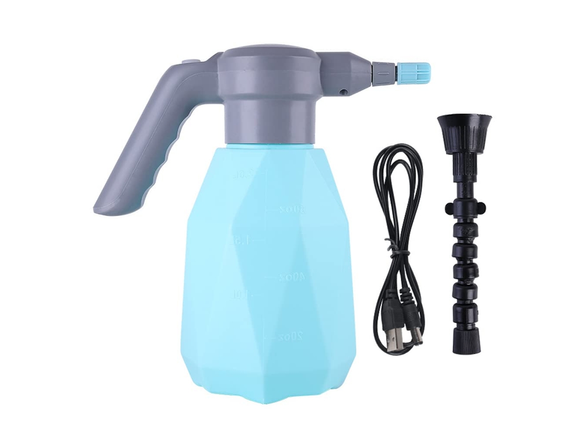 Pulverizador Elétrico À Prova Dágua Com Bico Ajustável 360° E Porta Elétrica Recarregável Usb De 2l Para Agricultura Agrícola