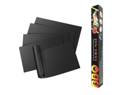 5pcs Alfombrillas Para Barbacoa 40x33cm Antiadherentes Resistentes Al Calor Lavables Reutilizables Para Parrillas Horno