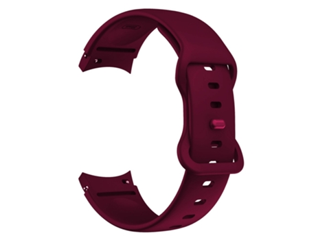 Correa de Silicona con hebilla ajustable para Samsung Galaxy Watch4 Classic 42mm/46mm/Watch4 Active 40mm/44mm - vino tinto