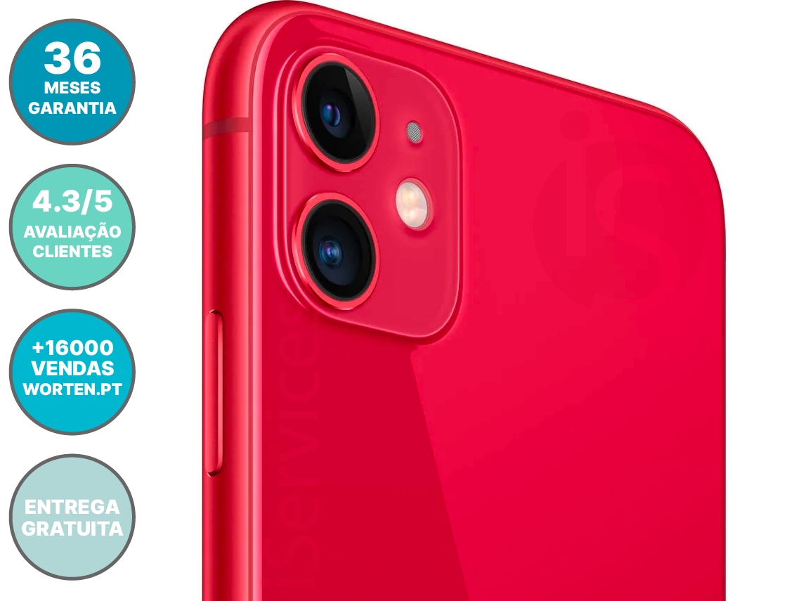 iPhone 11 A+ Rojo 128 GB (Reacondicionado)