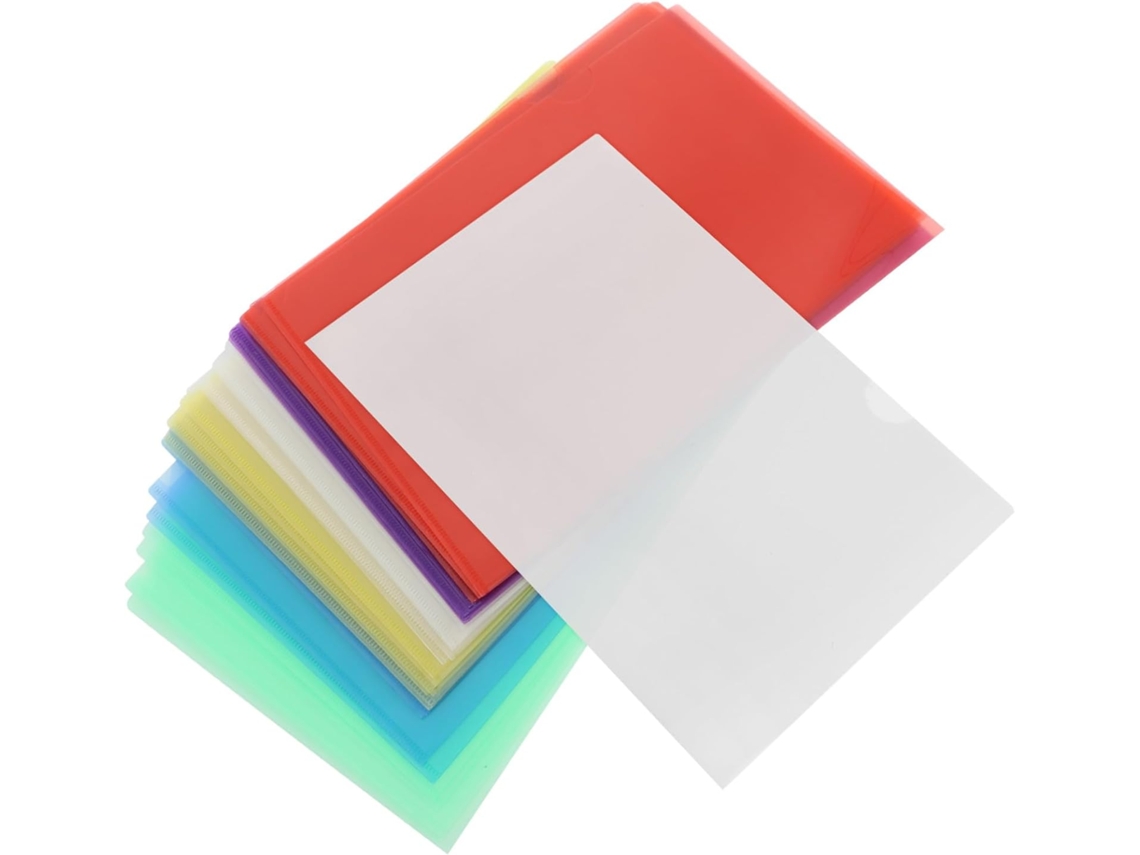 Juego de 36 fundas de plástico transparente para documentos, aptas para carpetas. SFUSHOS