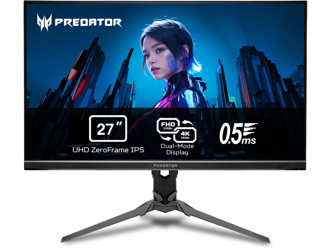 Monitor ACER Predator XB273KV4BMIIPX (27'' - 4K Ultra HD - 5 ms - 320 Hz)