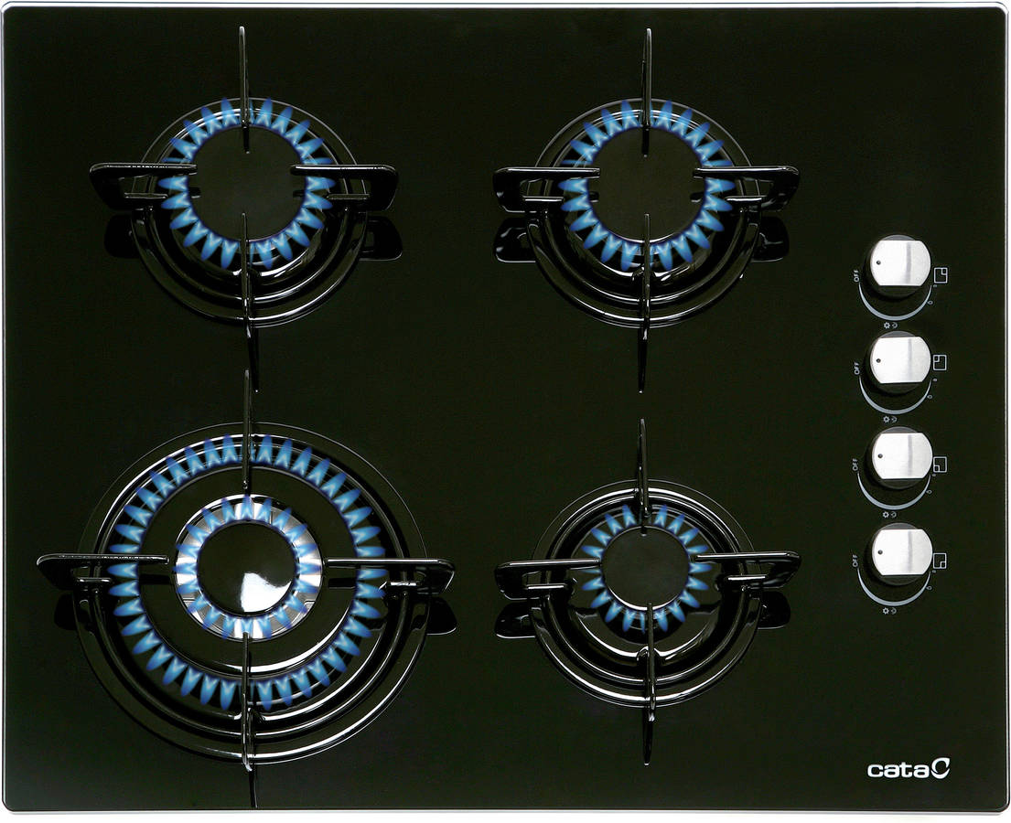 Placa de Gas CATA CIB 6031 BK (Gas Butano-propano - 59 cm - Negro)