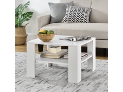 Mesa de Centro [EN.CASA] Aachen  (Blanco - MDF - 60 x 60 x 40 cm)