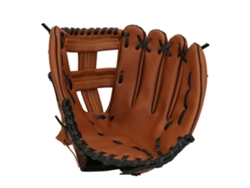 Guantes de béisbol de cuero sintético marrón de 10,5 pulgadas para adultos y niños, para entrenamiento y competición.