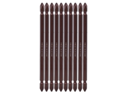 10 Piezas Brocas Llave De Destornillador Doble H6.3 150mm Ph2 Magnética Conjunto De Herramientas De Hardware