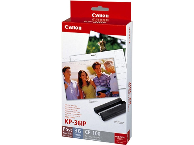 Caixa Papel + Tinta CANON K36 IP P/ CP-100