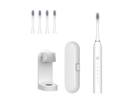 Cepillo de Dientes Eléctrico HHZ Ultrasónico 4 Cabezales Porta Maletas