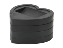 Protector De Suelo Antideslizante Para Bases De Muebles Con Ruedas, Forma De Corazón Universal