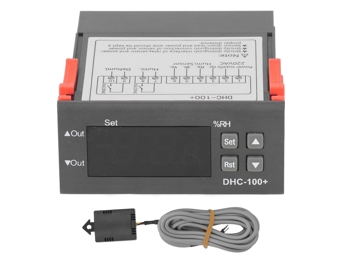 Controlador digital de humedad con pantalla LED para deshumidificación y humidificación 220 V CA