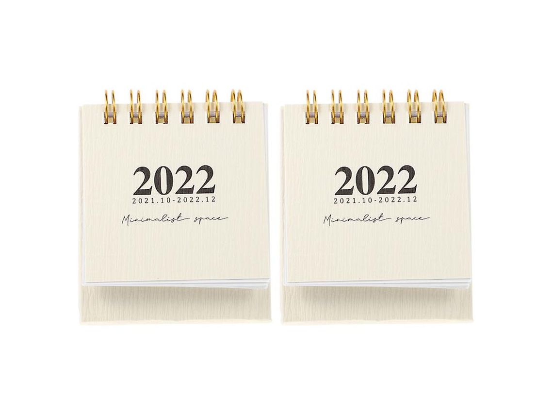 2 calendarios de papel pequeños. ALLINLESS